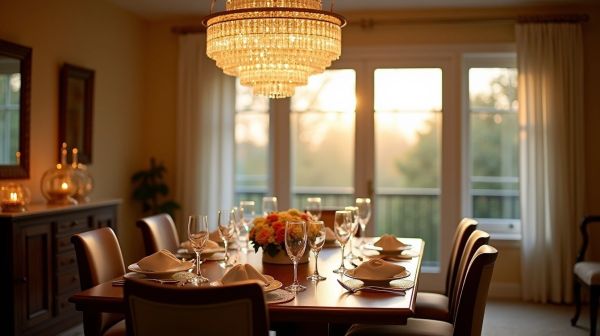 Avec un lampadaire puissant, sublimez votre salle à manger