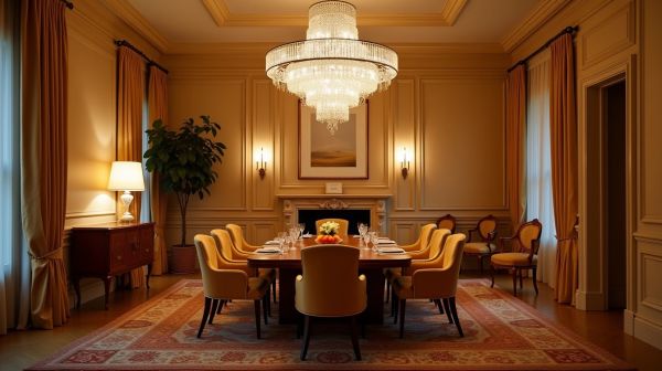 Avec un lampadaire puissant, sublimez votre salle à manger