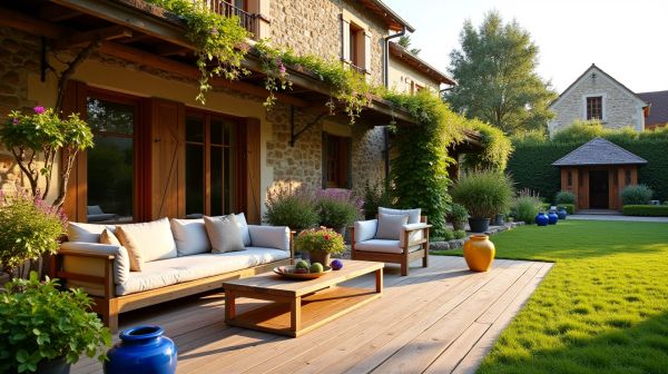 Transformez votre extérieur avec des travaux d'aménagement et de création de terrasse à Frontonas